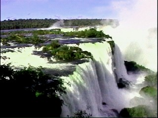 Wasserfälle vo Iguacu, brasilianische Seite.
