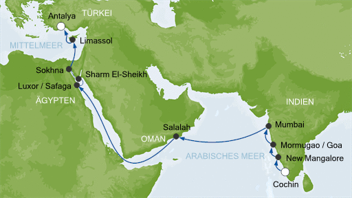 Aida Transasien Route