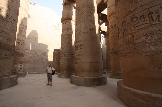 Die S�ulen des Karnak - Tempel in Luxor